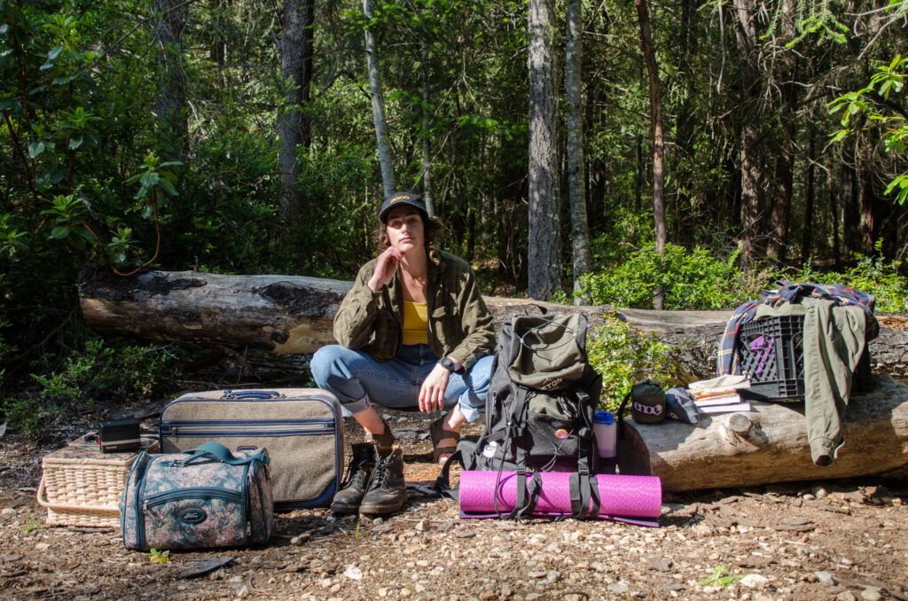 A UCSC student living in her car and the woods above campus