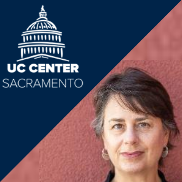 Rebecca London and Logo for UC Center Sacramento