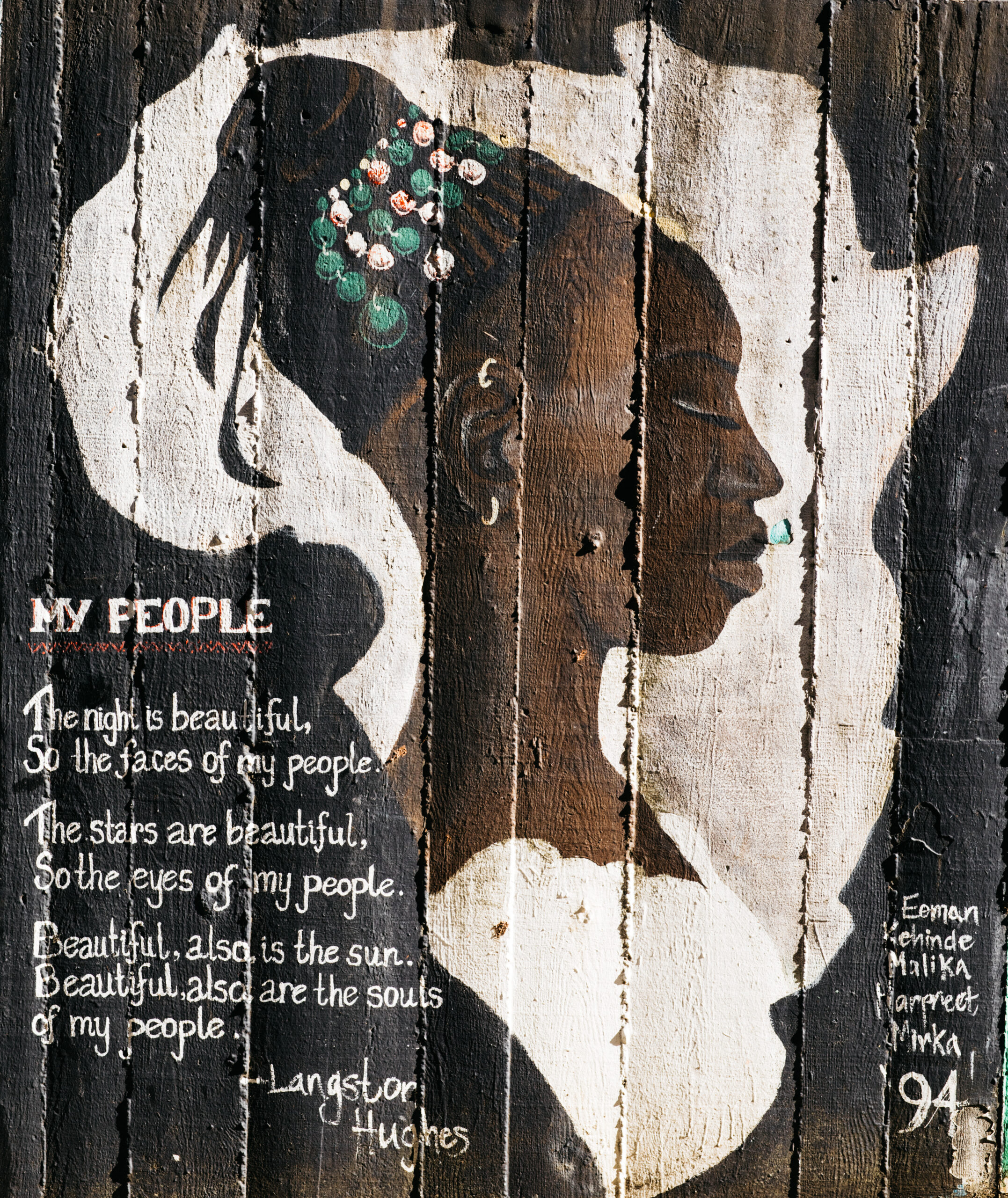 mural of a woman