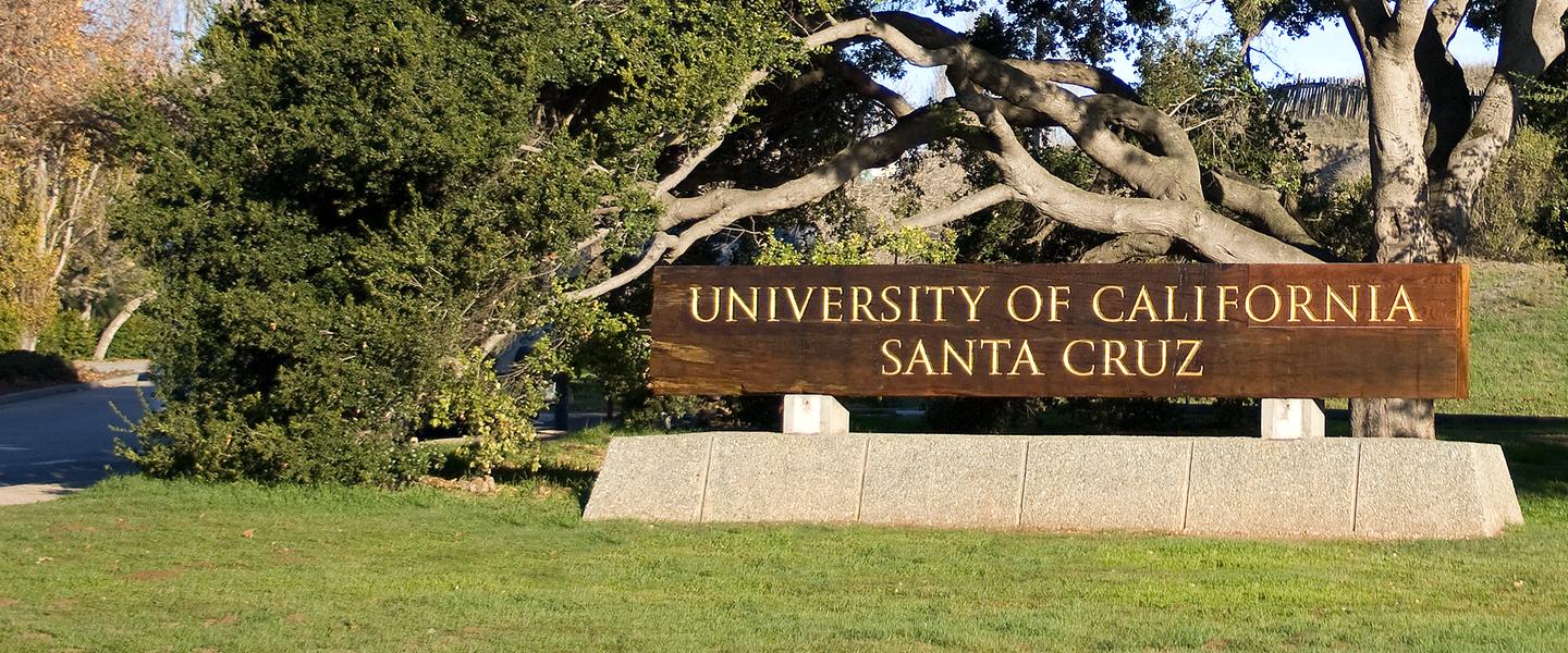 UC Santa Cruz main entrance sign