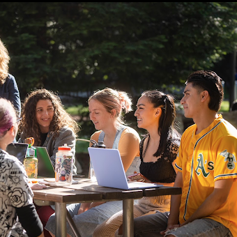 UC Santa Cruz students have the opportunity to engage with class material in a beautiful environment.