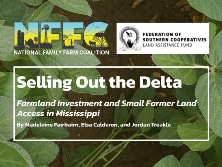 Selling Out the Delta Farmland Investment and Small Farmer Land Access